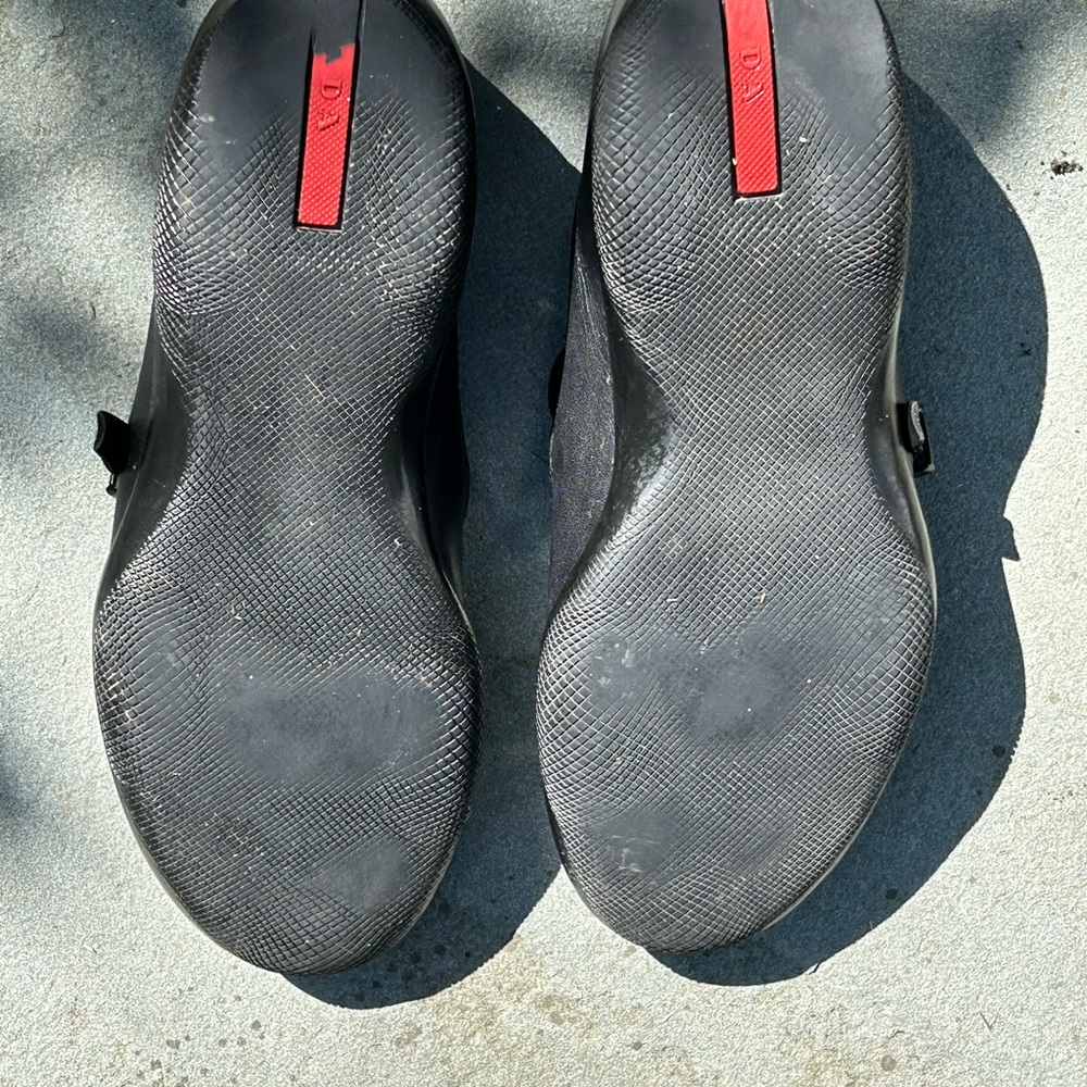 Prada loafers - black w/buckle - Picture 6 of 7